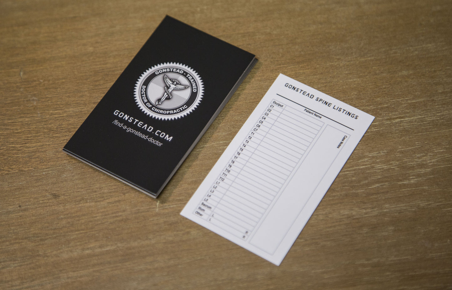 Gonstead Listing Travel Card